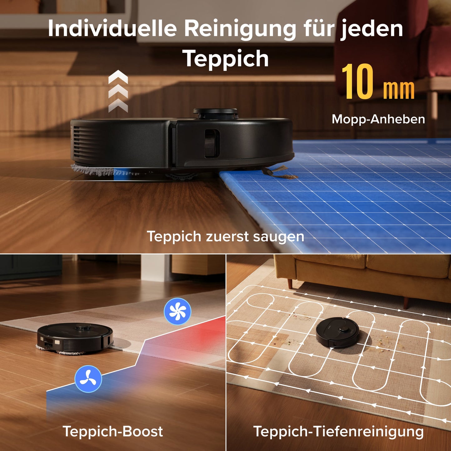 Roborock Qrevo S Pro Saug- und Wischroboter mit All-in-One-Dock