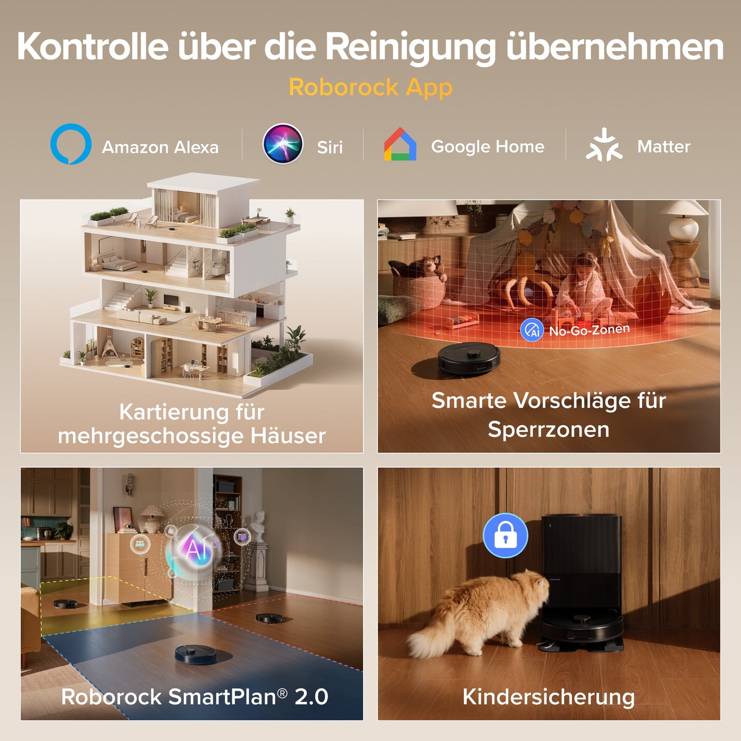 Roborock Qrevo S Pro Saugroboter mit 18.500 Pa und Heißwasser-Station