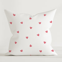 HELDENA Kinder-Dekokissen Love 40 × 40 cm aus Canvas-Baumwolle