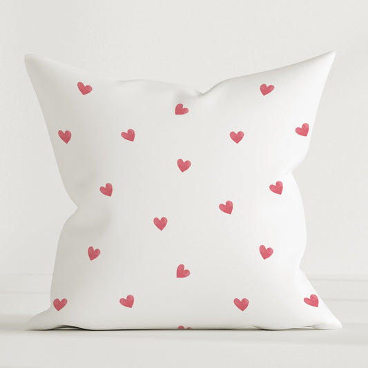 HELDENA Kinder-Dekokissen Love 40 × 40 cm aus Canvas-Baumwolle