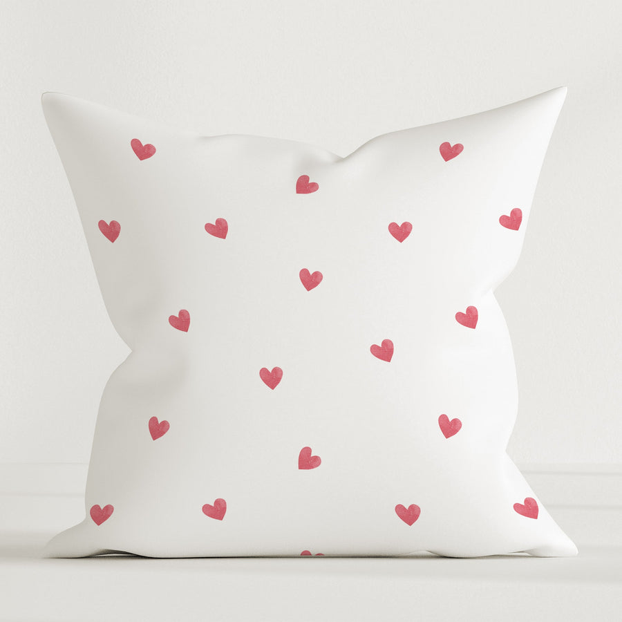 HELDENA Kinder-Dekokissen Love 40 × 40 cm aus Canvas-Baumwolle