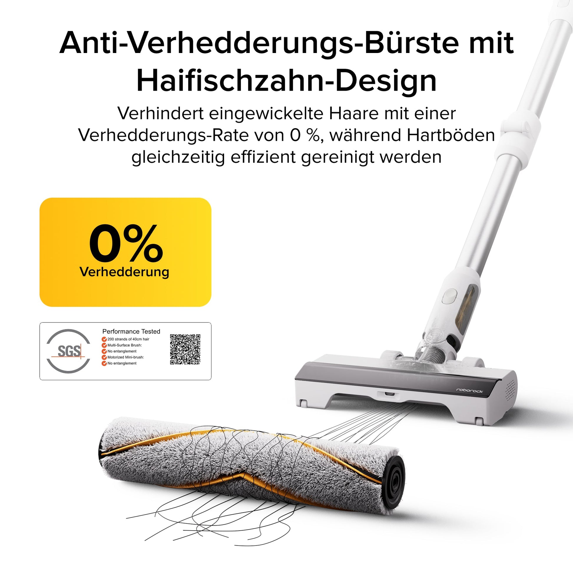 Roborock H60 wechselbarer Akku für unterbrechungsfreies Saugen