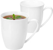 Wilmax Tasse 380 ml 2er-Set Weiß Porzellan
