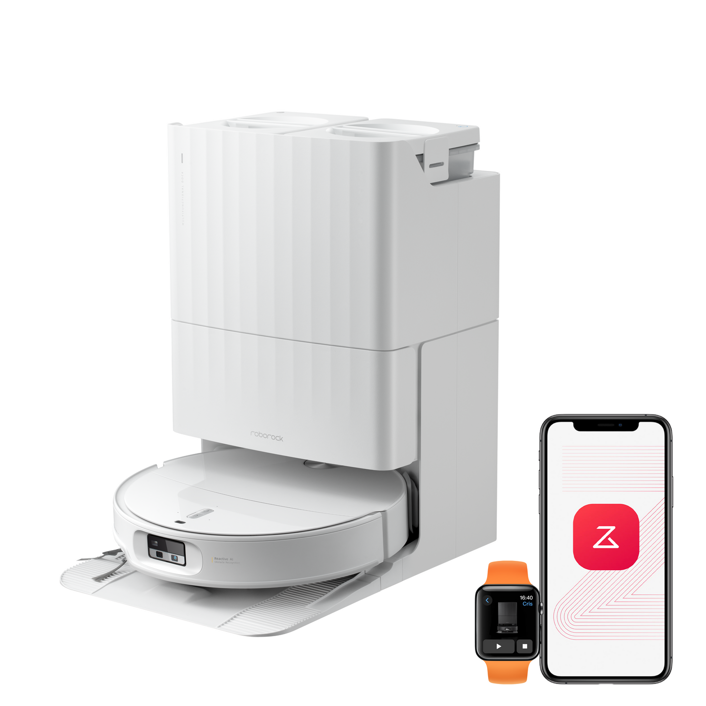 Roborock Qrevo Edge 2 Saug- & Wischroboter – 25.000 Pa | FlexiArm | 80°C Moppwäsche | HELDENA