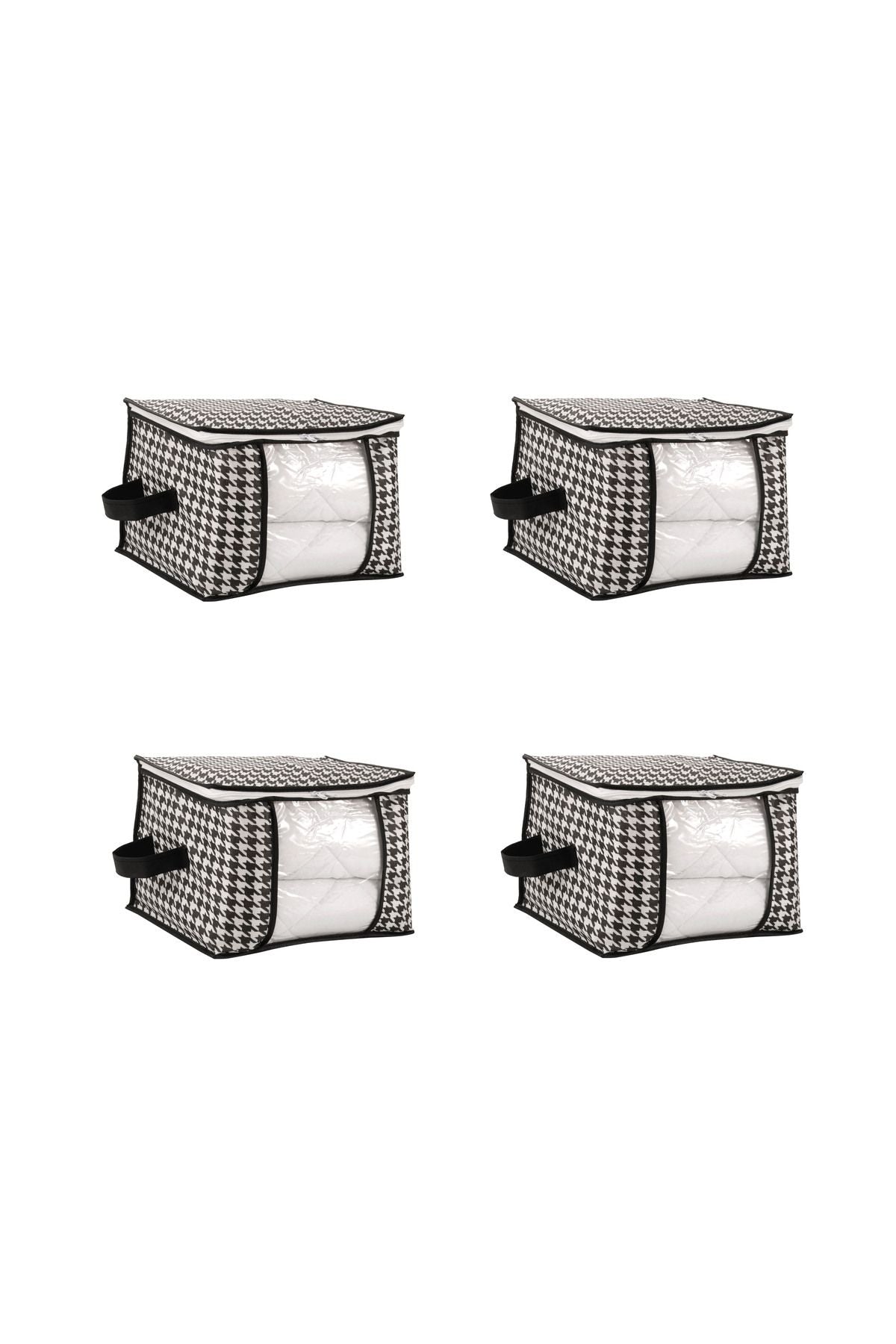 Schrank Organizer Schwarz Detail Sichtfenster Vliesstoff faltbar