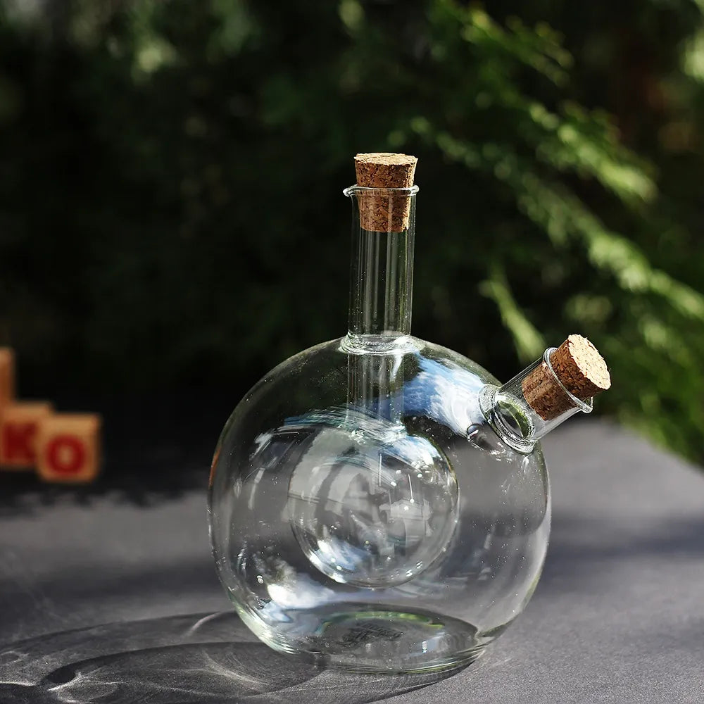 Wilmax Öl- und Essigflasche 300/60 ml Transparent Glas – Anwendungs- oder Detailansicht; Lieferumfang: 1 Stück