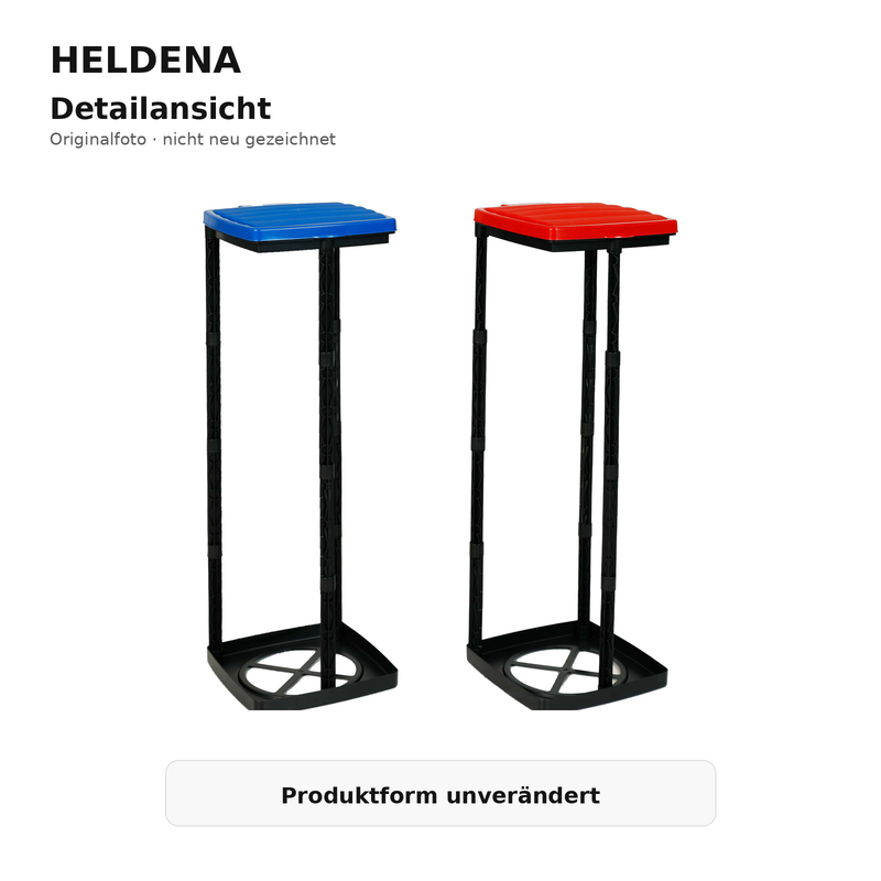 HELDENA Müllsackständer 120 L – Detailansicht des Originalprodukts