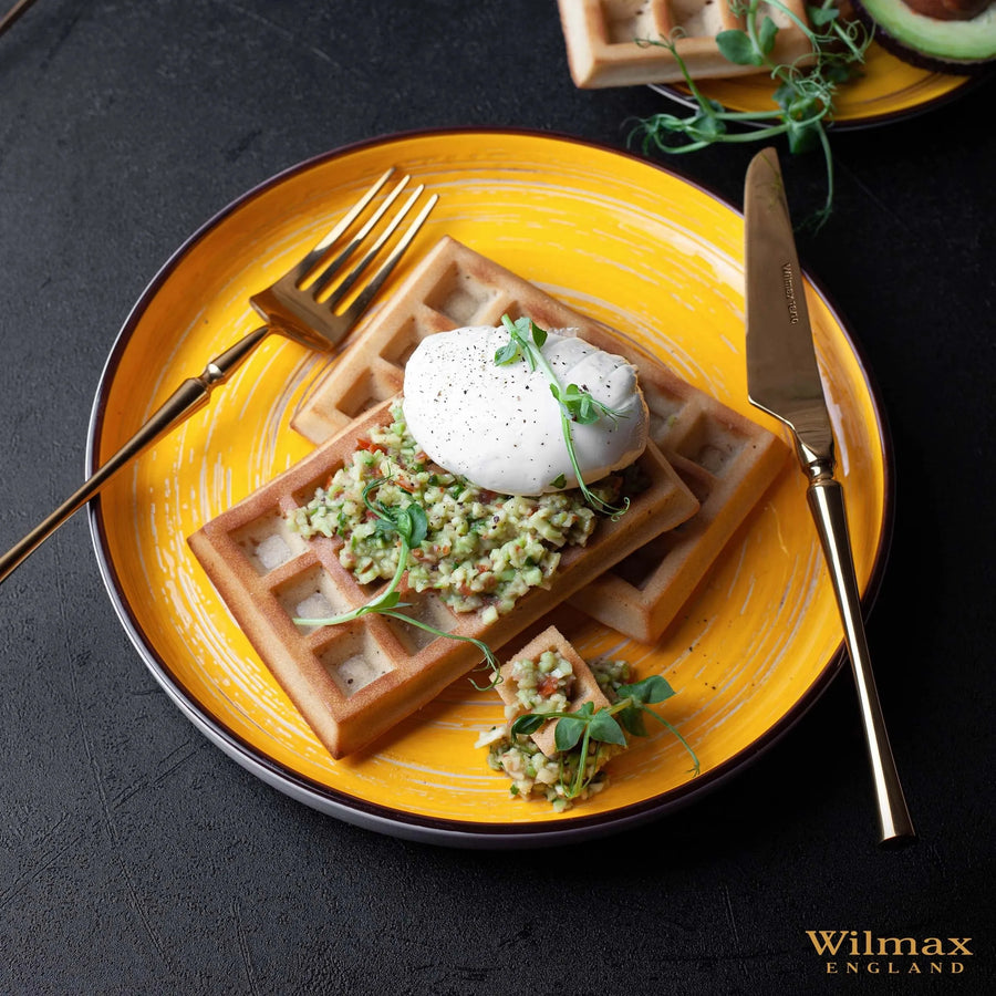 Wilmax Teller 28 cm Gelb – Detailansicht