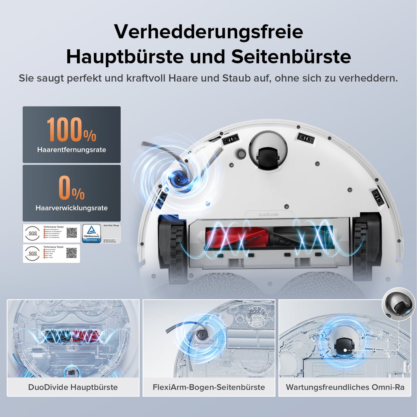 Roborock Qrevo Edge S5A Saug- und Wischroboter für Hartboden und Teppich