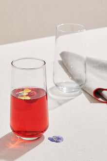 Glas seitliche Ansicht 470 ml Klarglas ohne aufwendige Form