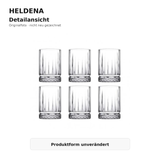 HELDENA Elysia Mokkagläser 60 ml – Detailansicht des Originalprodukts