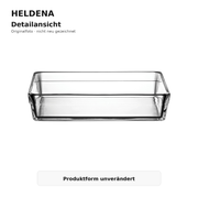 HELDENA Glas-Auflaufform 2500 ml – Detailansicht des Originalprodukts