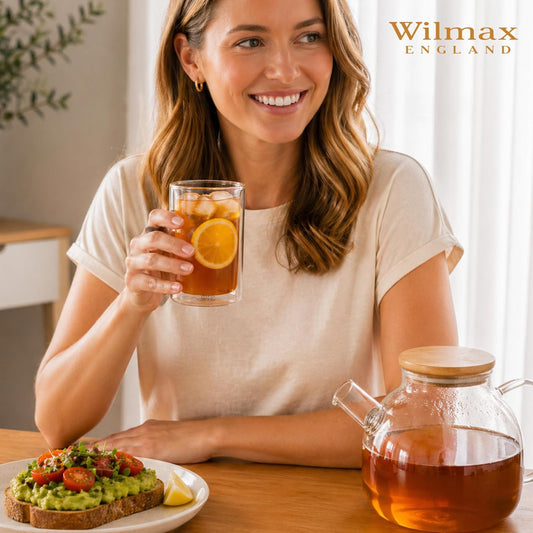Wilmax Doppelwandiges Glas 300 ml 6er-Set Transparent – Anwendungs- oder Detailansicht; Lieferumfang: 6 Stück