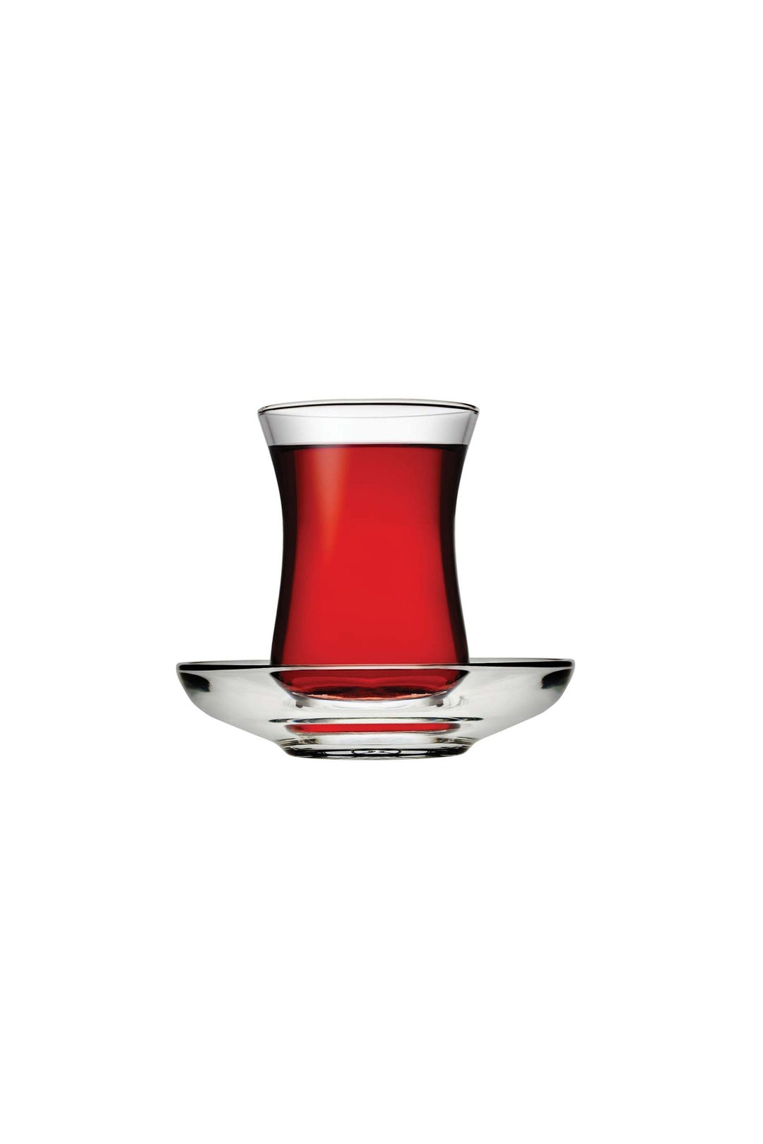 Sechs Pasabahce Üsküdar Teegläser 120 ml klassische Tulpenform transparent