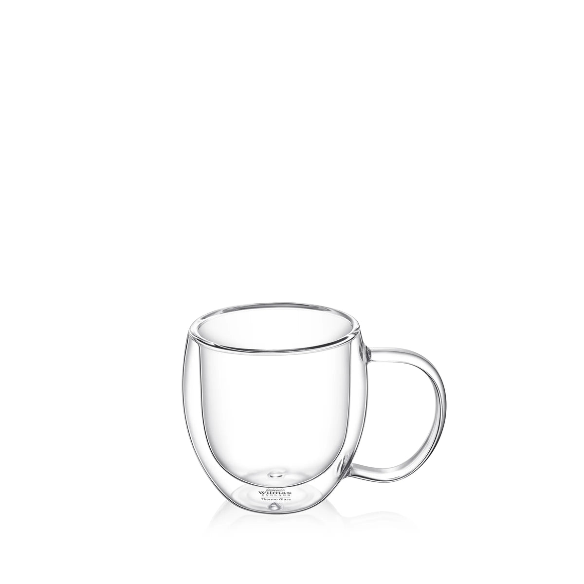 Wilmax Doppelwandiger Glasbecher 250 ml 2er-Set Transparent – Anwendungs- oder Detailansicht; Lieferumfang: 2 Stück