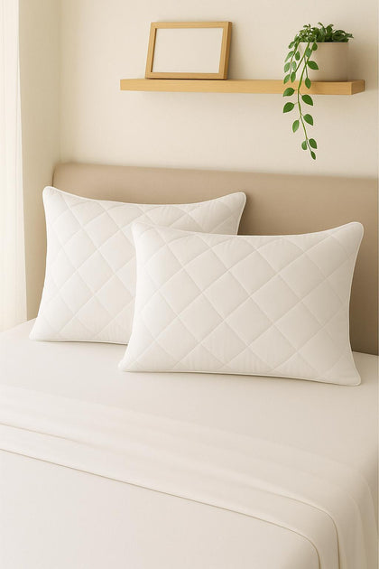 HELDENA Kissenschutz 2er-Set – Baumwolle mit Membran, 50×70 cm