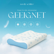 Cooler Visco Nackenstützkissen 60 x 40 cm für ganzjährige Nutzung im Schlafzimmer