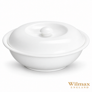 Wilmax Suppenterrine mit Deckel 1700 ml 26 cm Weiß Porzellan – Produktansicht; Lieferumfang: 1 Stück