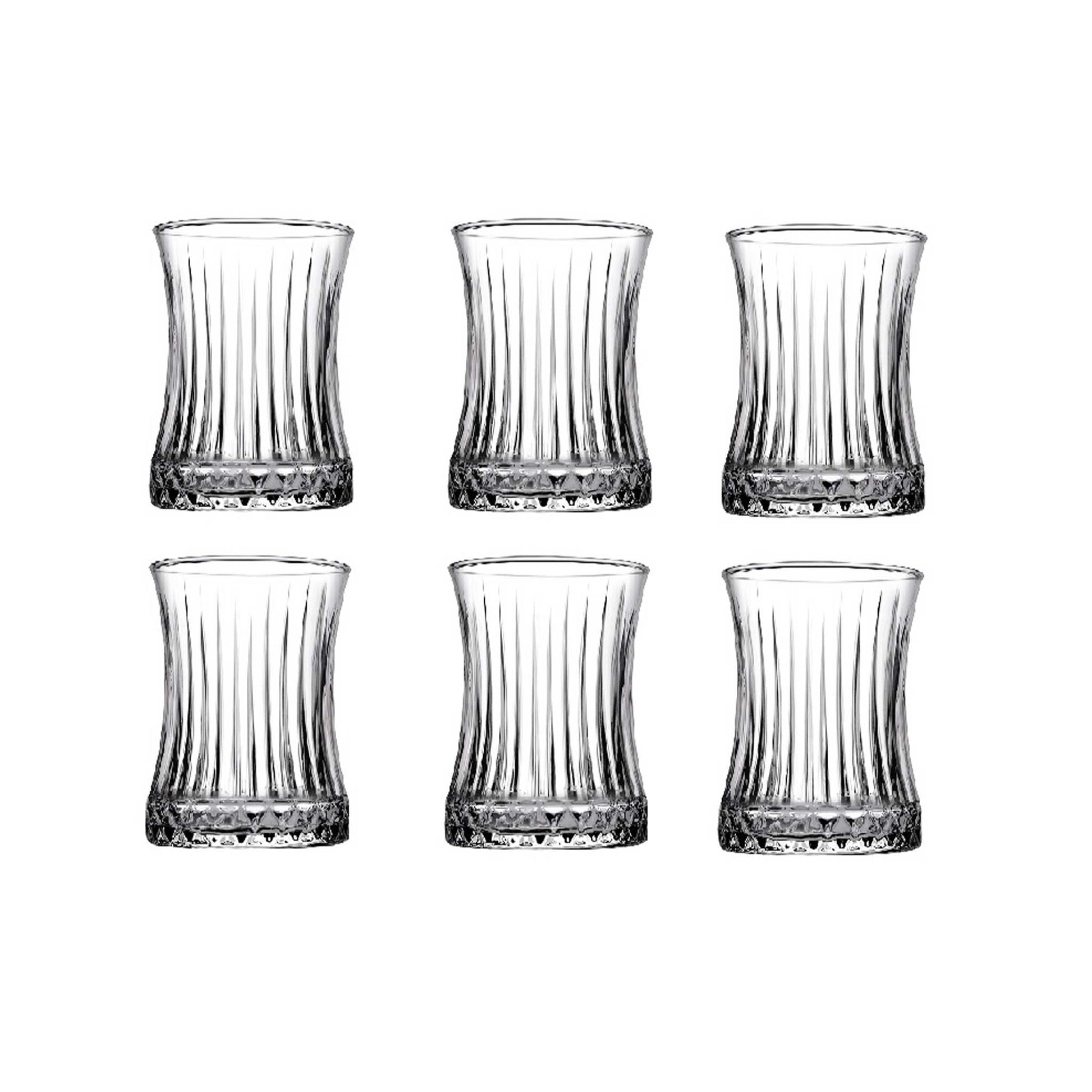 Elegante Teegläser 6er Set mit Facetten Design für traditionelle Tee Momente und moderne Küchen