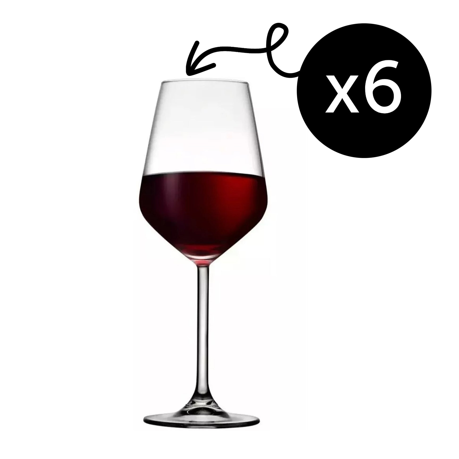 Klares Allegra Weinglas von Pasabahce für Wein, Dinner und Gäste