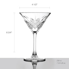 Martiniglas Pasabahce Timeless Detailansicht klassische Form mit schlankem Stiel