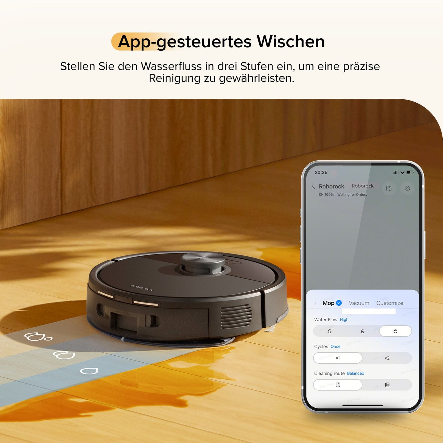 Roborock Q7 M5 Set Saug- und Wischroboter mit 2 Wischtüchern – 10.000 Pa