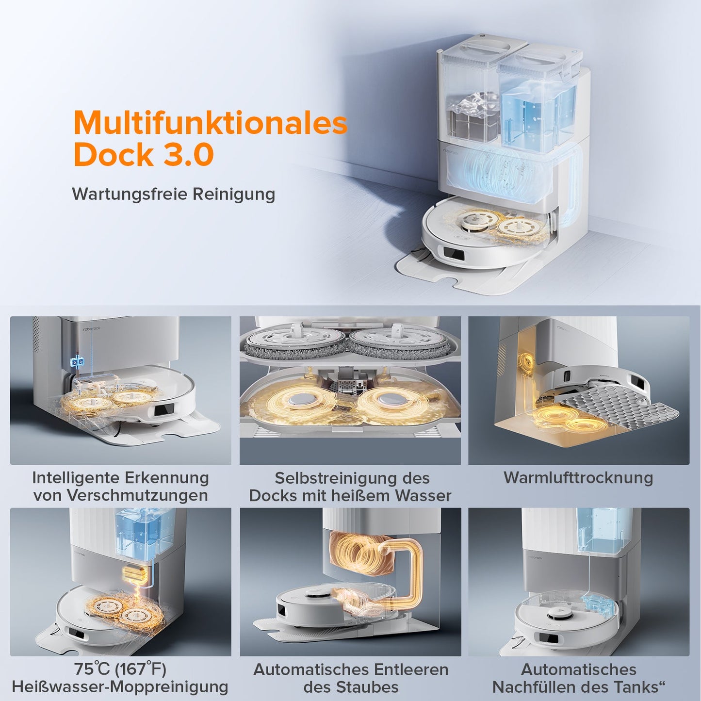 Roborock Qrevo Edge S5A Saugroboter mit Wischfunktion und Anti-Tangle-System