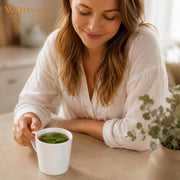 Wilmax Tasse 280 ml 4er-Set Weiß Porzellan – Anwendungs- oder Detailansicht; Lieferumfang: 4 Stück