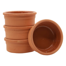 Mini Terrakotta Schalen 150 ml – glasiert innen für Dips Oliven und Gewürze