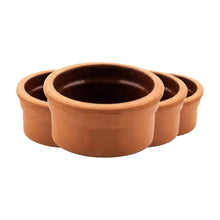 Mini Terrakotta Schalen Set platzsparend für den Tisch