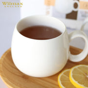 Wilmax Tasse 400 ml 2er-Set Weiß Porzellan – Anwendungs- oder Detailansicht; Lieferumfang: 2 Stück