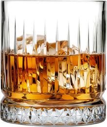 Pasabahce Elysia 4er Set Whiskygläser Art-Déco Stil für Whisky Bourbon und Rum