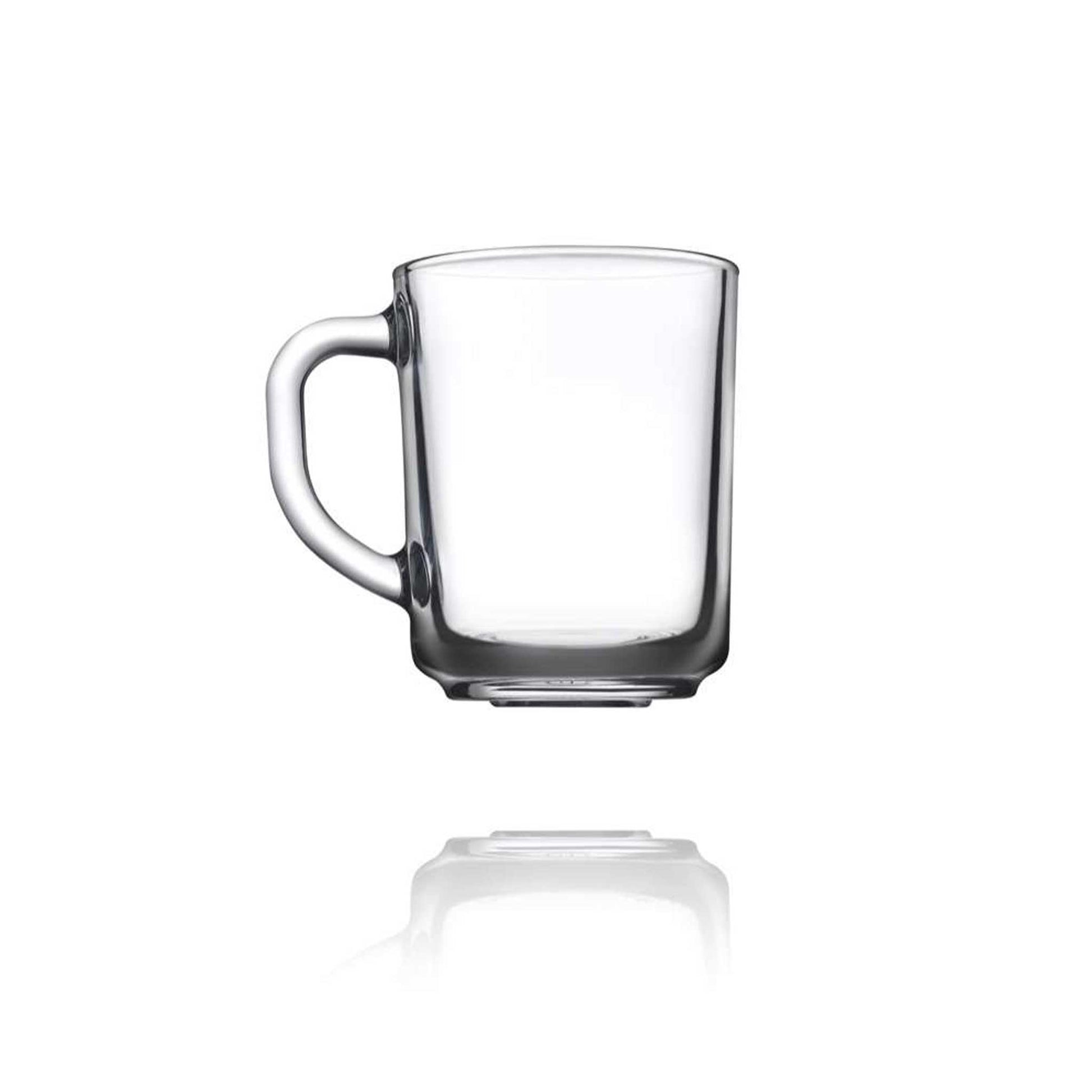 HELDENA Pub Glas-Mug mit Henkel 250 ml – 2er Set