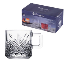 Pasabahce Timeless Mug 195 ml mit Henkel und klassischem Glasschliff