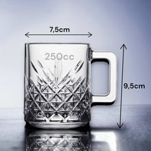 Pasabahce Henkelbecher Glas für warme und kalte Getränke im Alltag