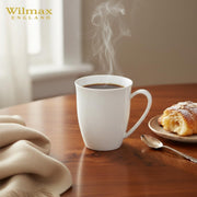 Wilmax Tasse 380 ml 6er-Set Weiß Porzellan – Anwendungs- oder Detailansicht; Lieferumfang: 6 Stück