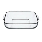 HELDENA Borcam quadratische Auflaufform 1950 ml mit Deckel, 25,8 × 22,6 cm