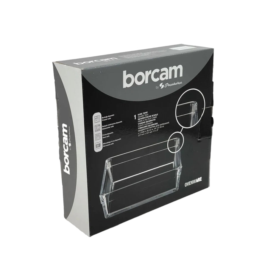 HELDENA Borcam quadratische Auflaufform 4100 ml, 28,5 × 28,5 cm
