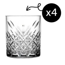 Timeless Whiskyglas 345ml Detailansicht Pressglas Vintage Schliff für Whisky
