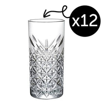 Longdrinkglas 295 ml Boden Facettenmuster transparent