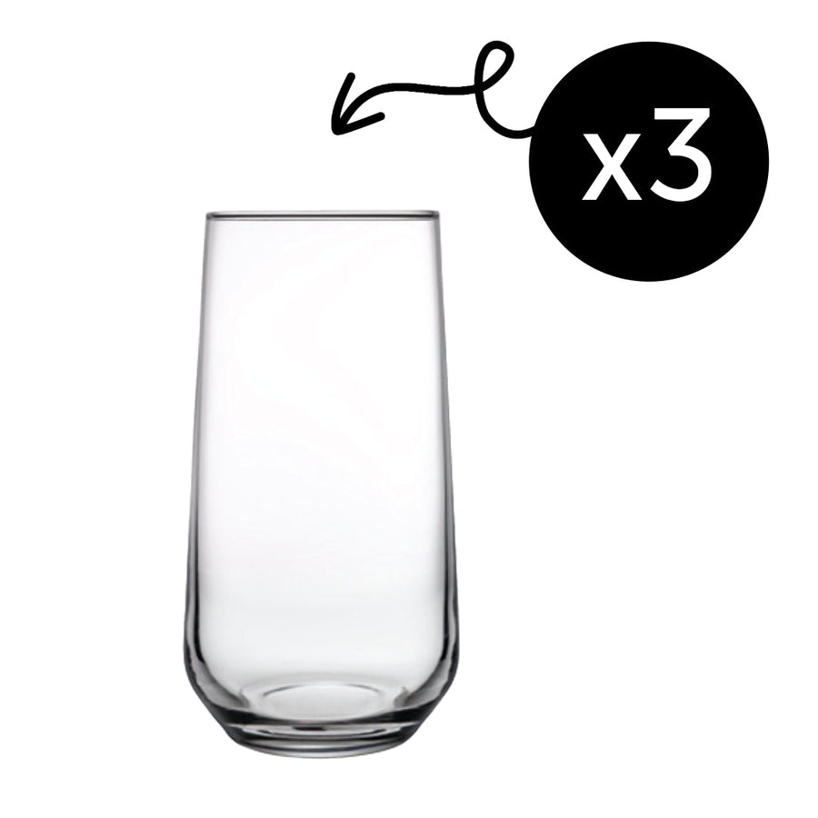 Glas 470 ml Detailansicht transparent schlichte Form