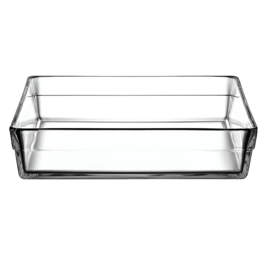 Borcam quadratische Glasform 4100 ml transparent für große Portionen und Familienküche