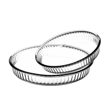 HELDENA Borcam runde Auflaufformen im 2er Set, Ø 26 und Ø 32 cm