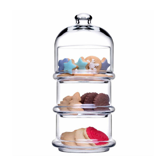 Pasabahce Servierschale mit Haube, 3-tlg Set, 3x230ml