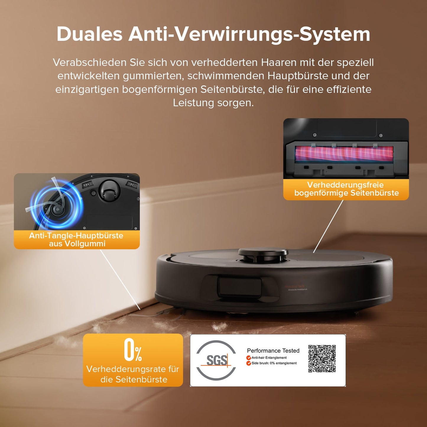 Roborock QV 35S Set Saugroboter mit Multifunktionsdock – 12.000 Pa | Warmlufttrocknung | HELDENA