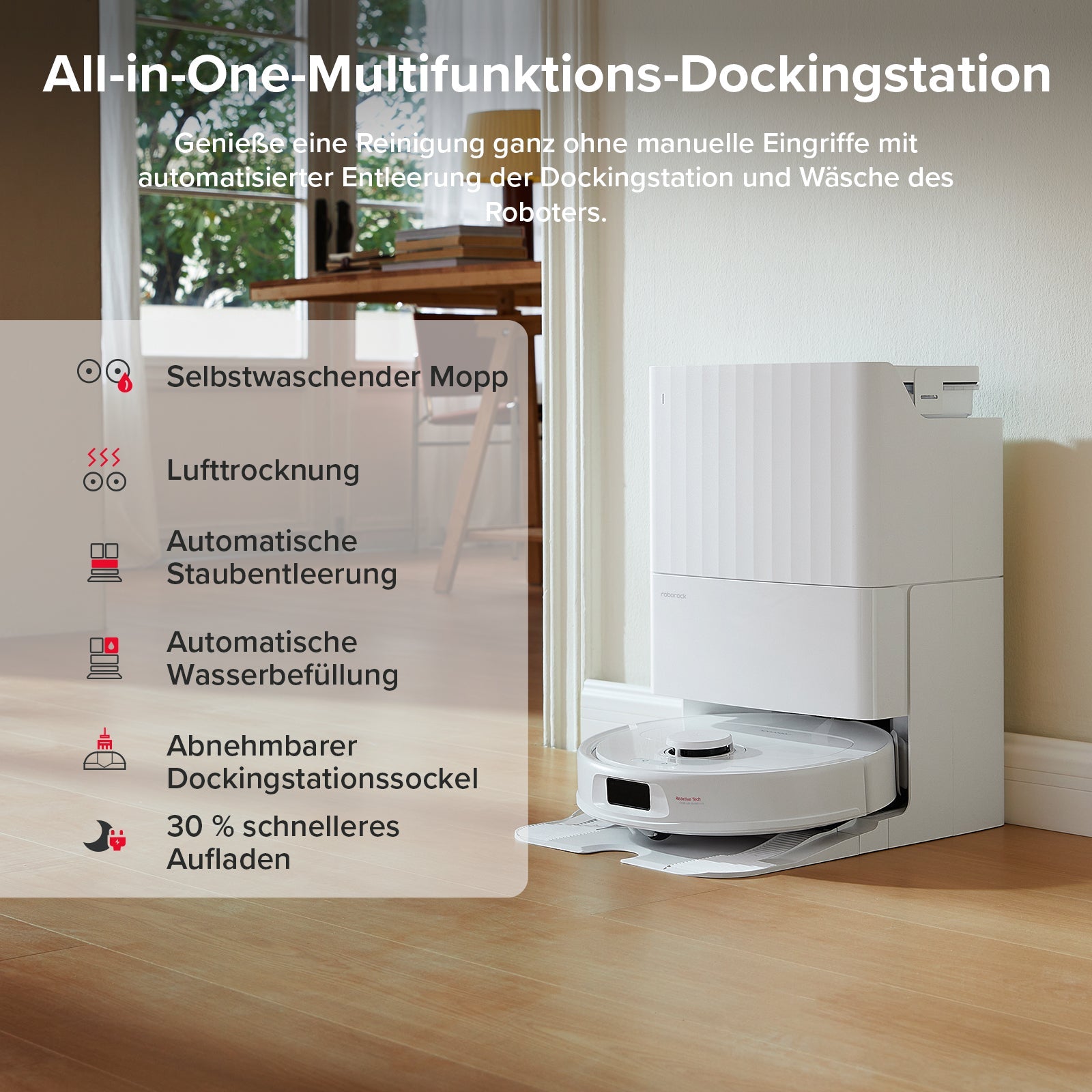 QV 35A Set saugt mit 8.000 Pa HyperForce Tierhaare vom Teppich