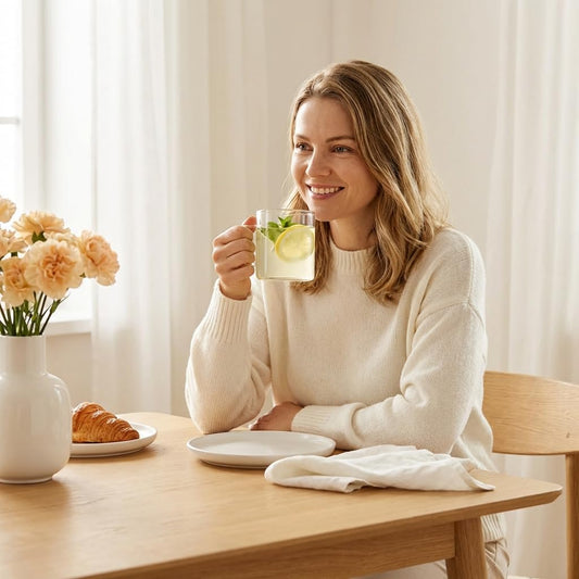 Wilmax Glastasse 500 ml 6er-Set Transparent Borosilikatglas – Anwendungs- oder Detailansicht; Lieferumfang: 6 Stück