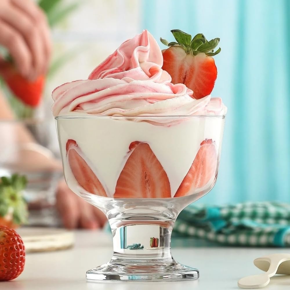 LAV Destina Dessertschalen modernes Glasdesign für Gäste Familie und Alltag