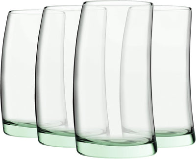 Longdrinkgläser 390 ml 4er Set aus klarem Glas