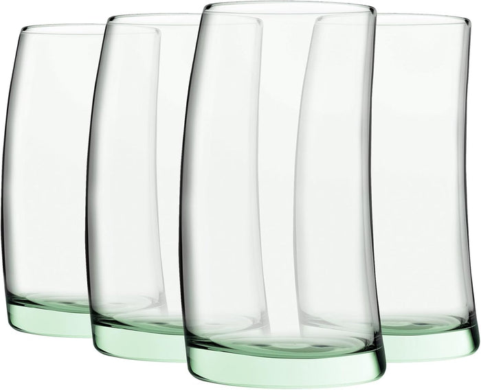 Longdrinkgläser 390 ml 4er Set aus klarem Glas
